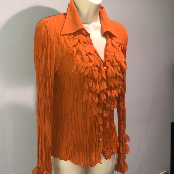 Tops Beautiful Burnt Orange Blouse Poshmark